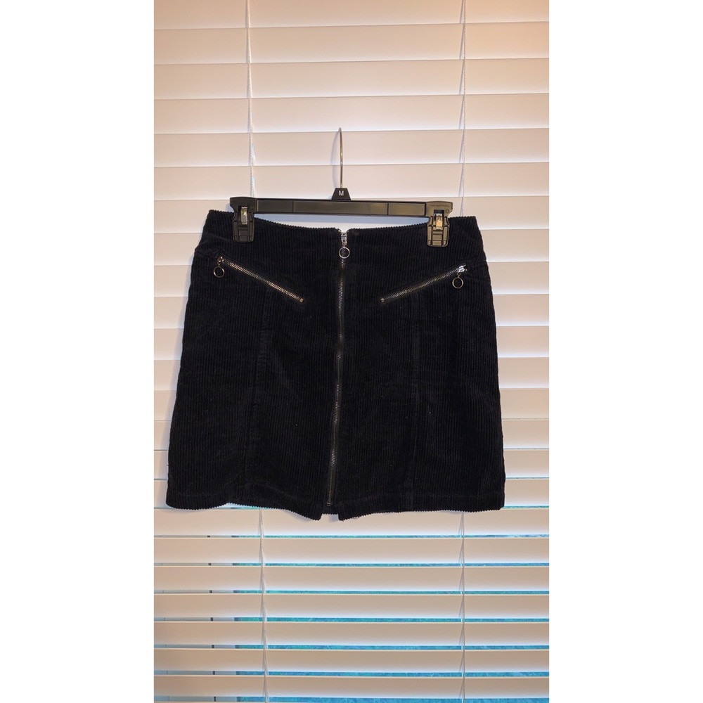 Black corduroy skirt